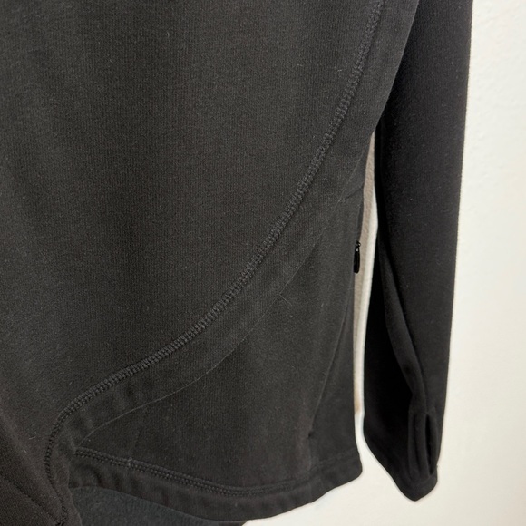ATHLETA Cozy Karma Asym Pullover Sweatshirt Black XS - Picture 5 of 5